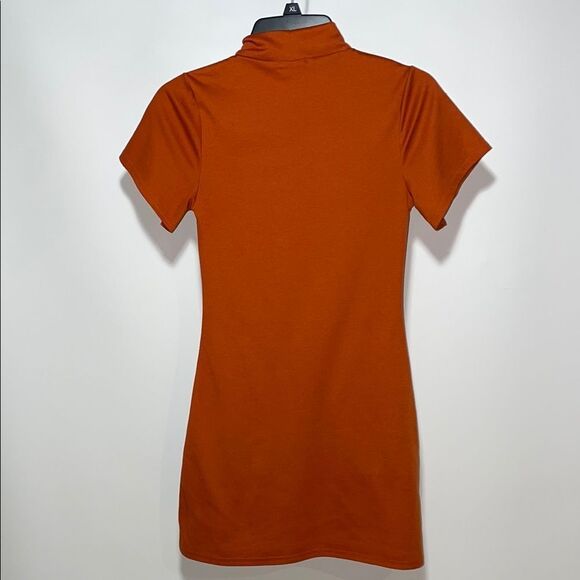 PrettyLittleThing Orange Mini Dress - Picture 7 of 10